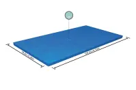 Krycia plachta na bazén 4,00×2,11 m 58107
