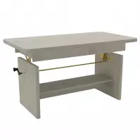 Zdvíhací stolík Janek kraft biely