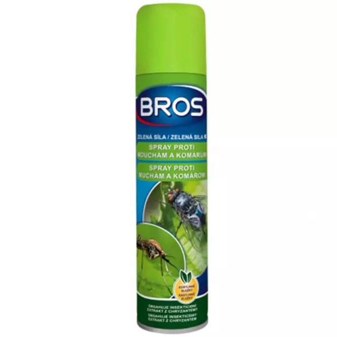 BROS Sprej proti muchám a komárom 300 ml Zelená sila