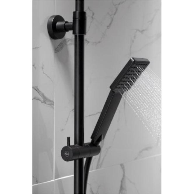 Logon Black Sprchovy systém s funkciou dažďovej sprchy s termostatickým miešačom