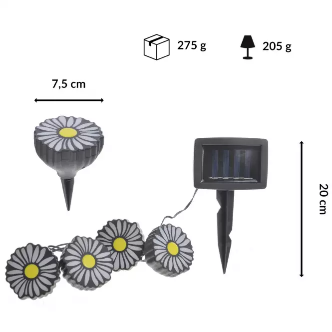 Solárna lampa Kvety ID-358231