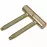 Záves 13,5x60mm zinok žltý 2 ks