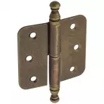 Nábytkový pánt, ozdobný, patina, ľavý