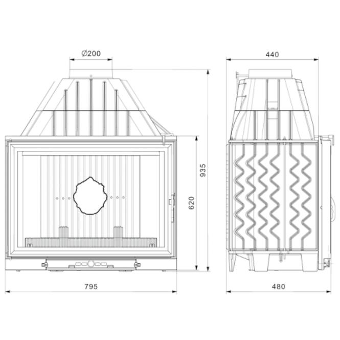 Krbová vložka W8 17.5KW EKO