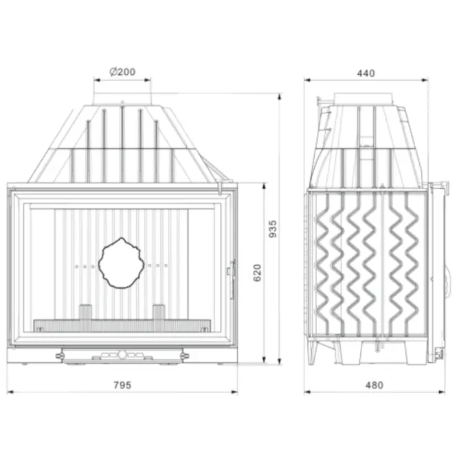 Krbová vložka W8 17.5KW,3