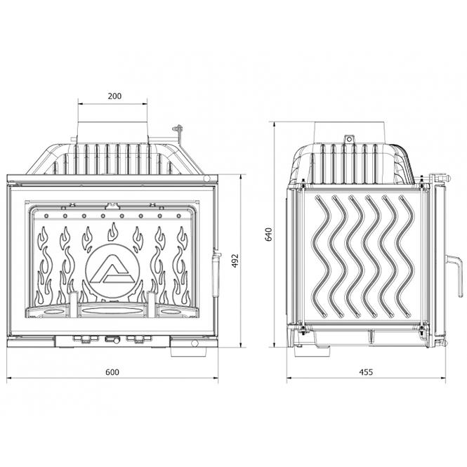 Krbová vložka W17 12.3KW EKO