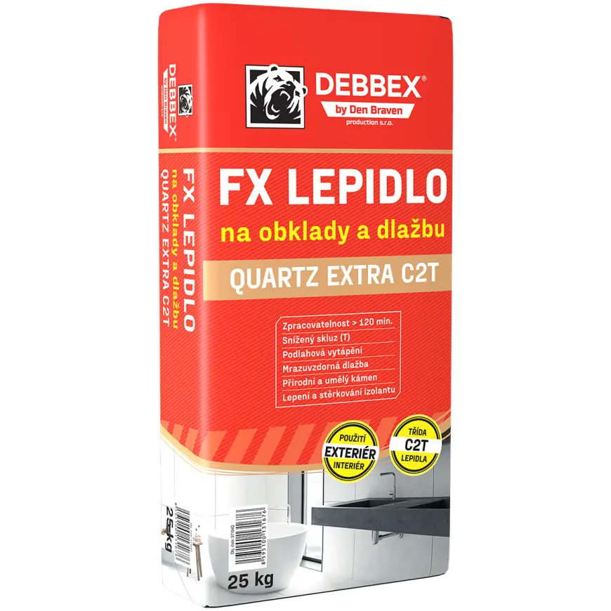 Den Braven Lepidlo Flexi Quartz Extra C2T 25kg