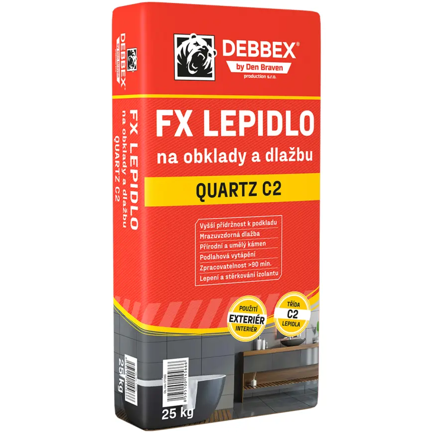 Den Braven Flexibilné lepidlo Quartz C2 25 kg