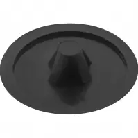 Plastová krytka 12 mm čierna 40 ks