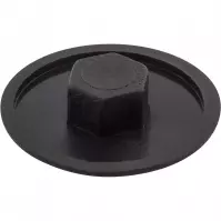 Plastová krytka 12 mm čierna 100 ks