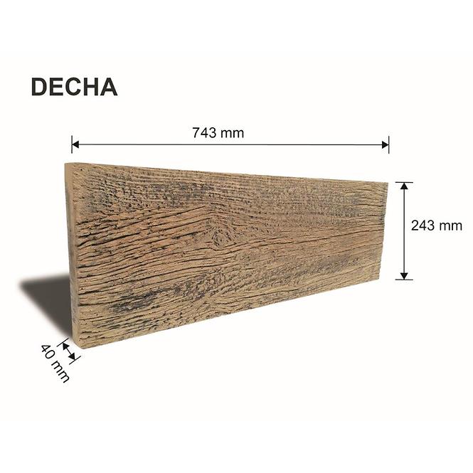 Záhradný nášľap Antic 75x25x4cm hnedý,4