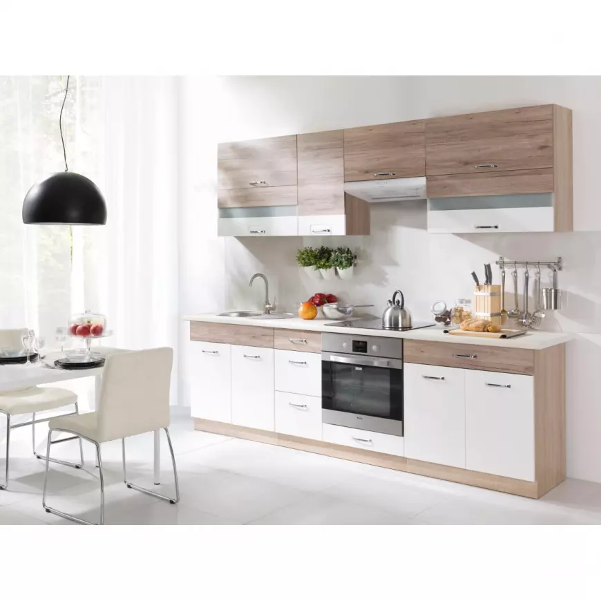 Fotografia produktu: Kuchynská linka Econo C Plus 260cm sonoma/biely