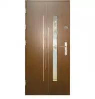 Dvere vchodové WZ62 90L zlatý dub