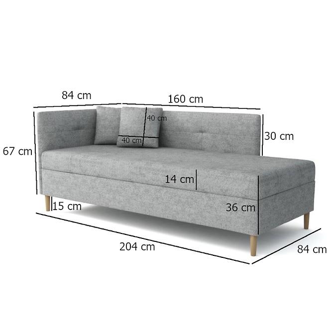 Posteľ Olimp Pocket L 80x200 Lotus 11,3