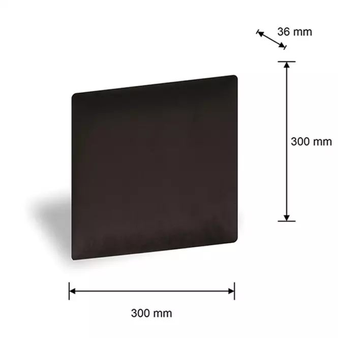Čalúnený panel 30/30 čierna,2