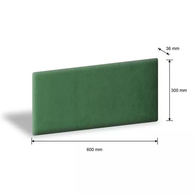 Čalúnený panel 30/60 tmavo zelená