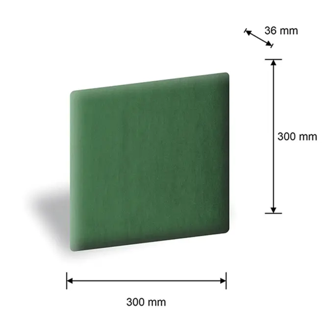 Čalúnený panel 30/30 tmavozelená
