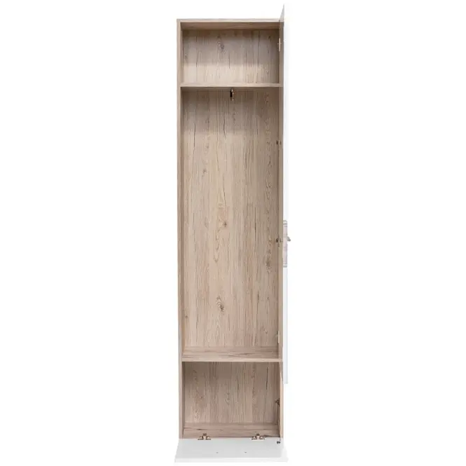 Skriňa Gustavo TYPA 50 cm – dub wellington/biela, jednodverová, zásuvka,2