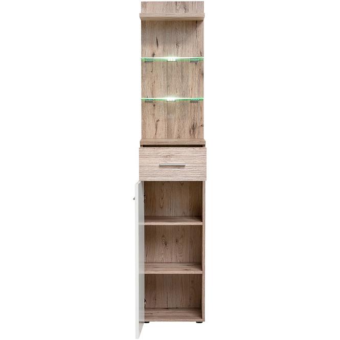 Gustavo kabinet TYPB+C  Dub Wellington/biely,2
