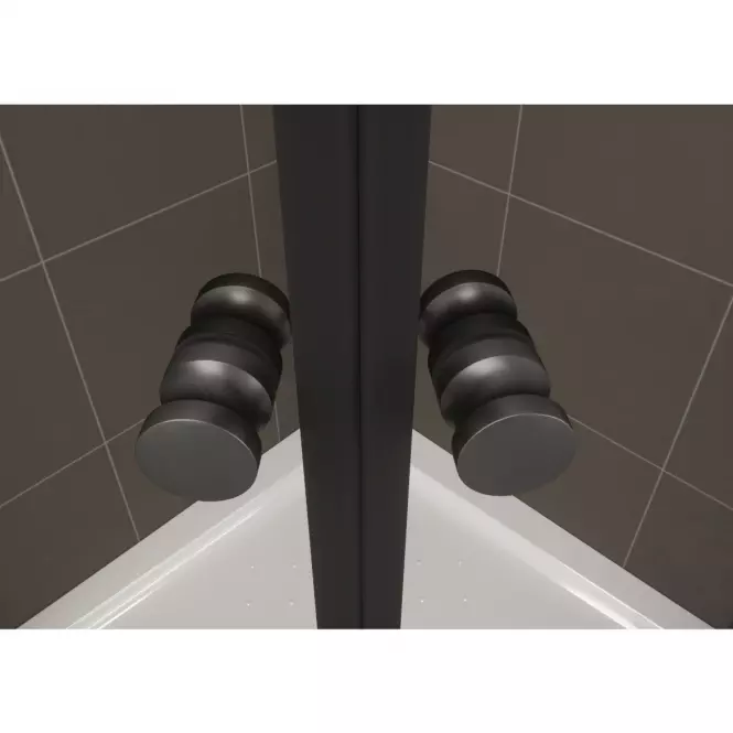 Sprchovací kút štvrťkruhový Vivaldi Black 80/80/185,7