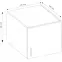 Nadstavec na skriňu Snow 1-D Wellington/Grafit,3