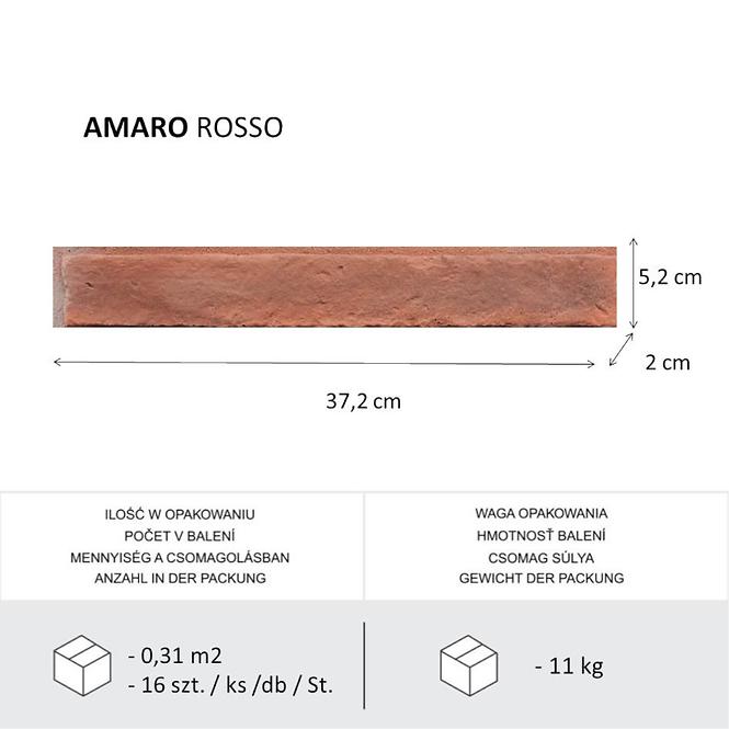 Betónový Obkladový Kameň Amaro Rosso