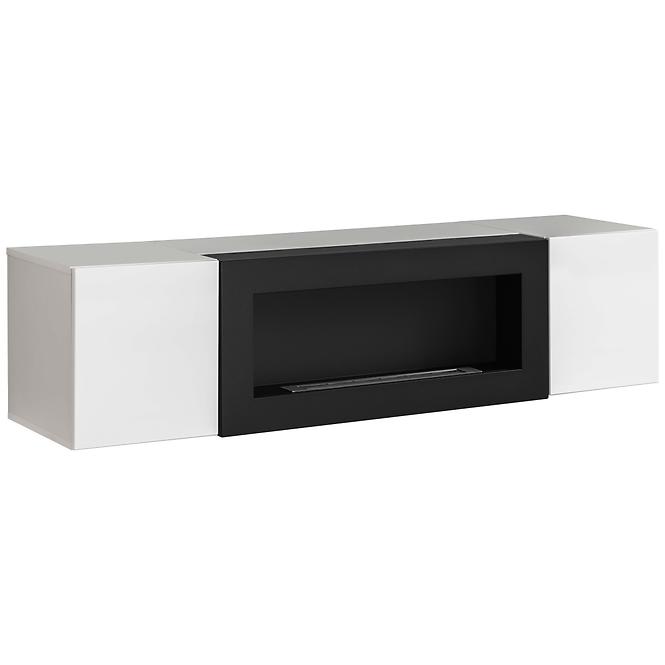 Obývacia stena + Biokrb Fly M3 + sklo biela + LED