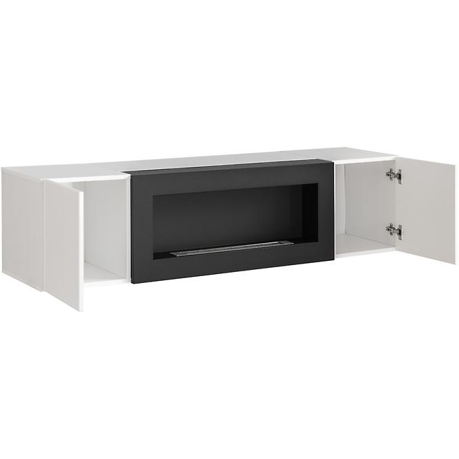 Obývacia stena + Biokrb Fly M3 + sklo biela + LED