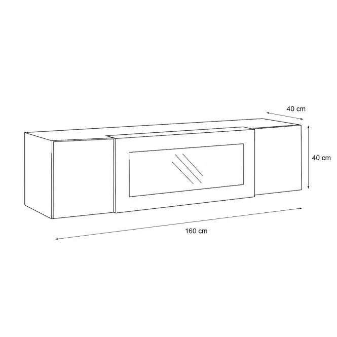 Komoda +Biokrb FLY SBK biely,3