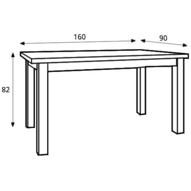 Rozkladací stôl Montana 160/203x90cm dub lefkas,2