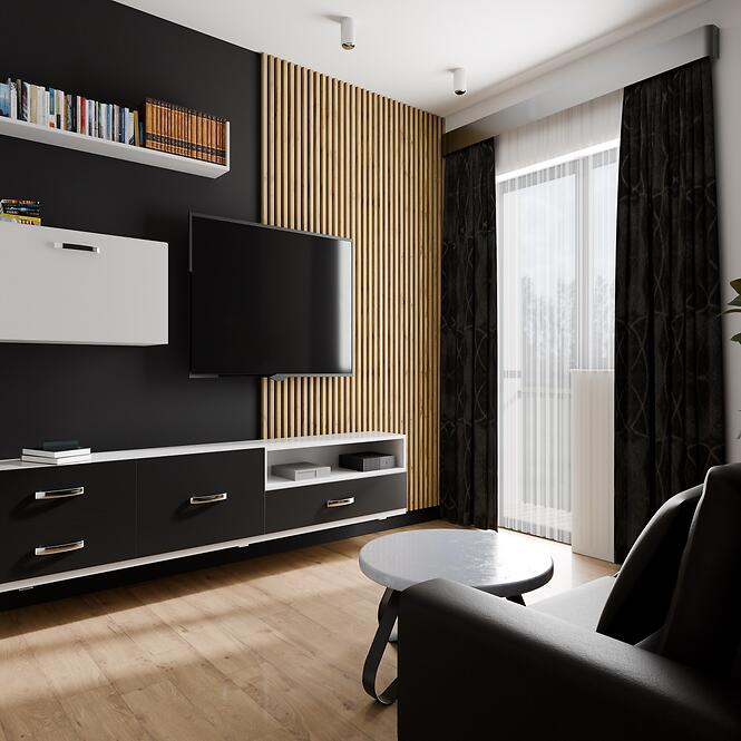 Dekoračná lamelová MDF lišta na stenu dub wotan 2,75 m,4