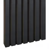 Dekoračná lamelová 3D MDF lišta na stenu čierna matná 30x38x2750 mm