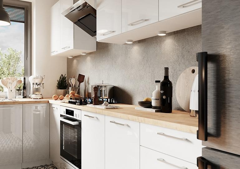 Kuchynská skrinka Vita D40 S1 PL Biely lesk