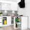 Kuchynská skrinka Vita D40S3 Biely lesk,8