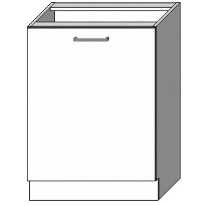 Kuchynská skrinka Vita D60 PL Biely lesk,2