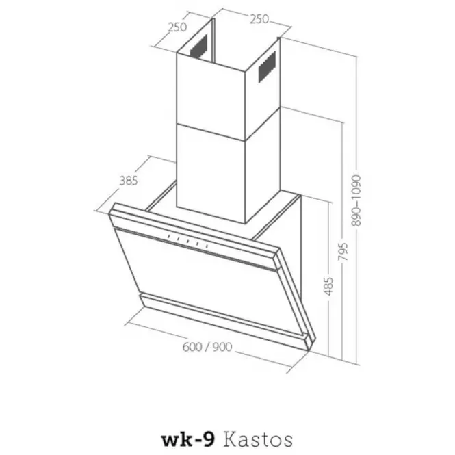 Digestor WK-9 Kastos NEW PRO 60 čierna,2