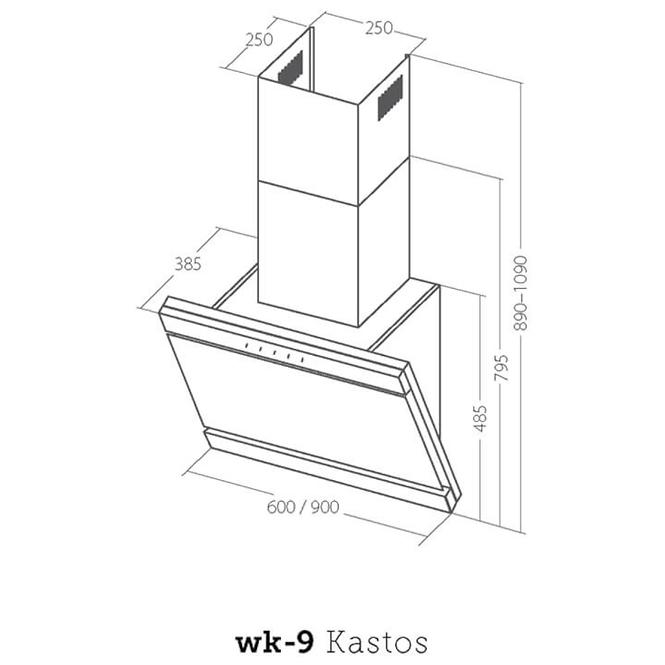 Digestor WK-9 Kastos NEW PRO 60 čierna,2