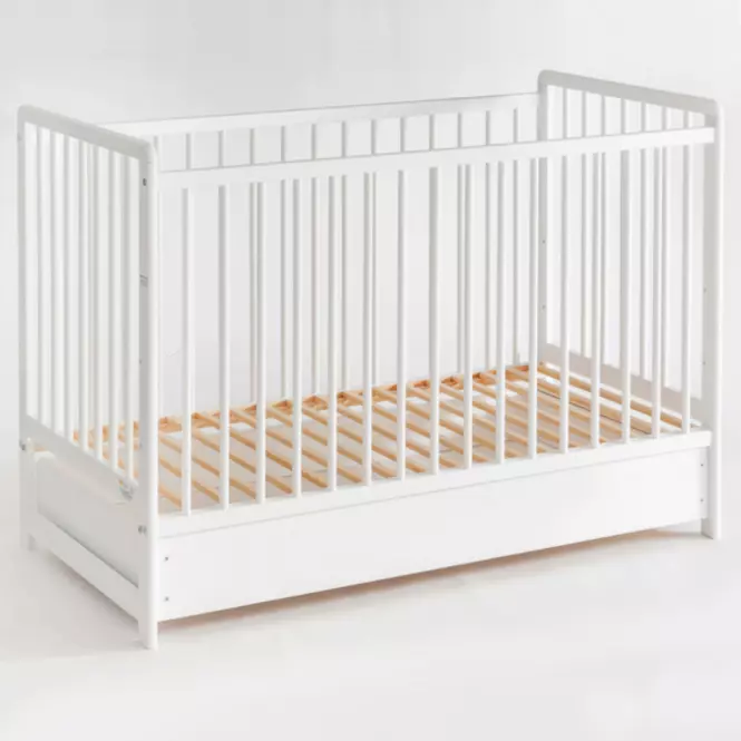 Postieľka Cypi II Plus Zásuvka+Matrac Biely,13