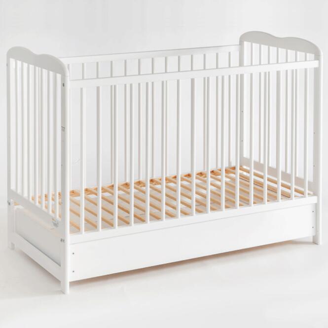 Postieľka Ala II Plus zásuvka biela