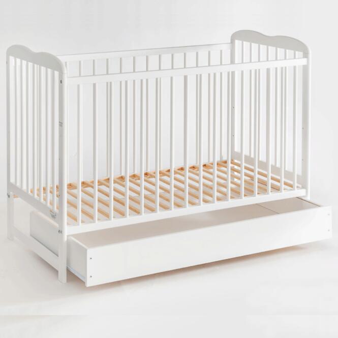 Postieľka Ala II Plus zásuvka biela