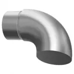 Koleno koncové 42,4x2 mm nehrdz. oceľ aisi304
