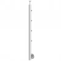 Stĺpik atlanta 1170mm bočné uchytenie 304 4 priechodky