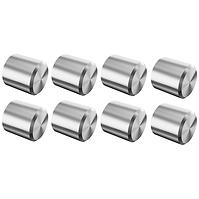Koncový kryt z nehrdzavejúcej ocele 12 mm 8 ks aisi304