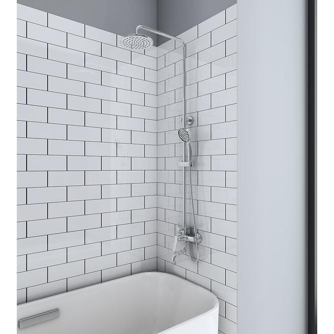 Xena sprchovo-vanovy system s funkcia dažďovej sprchy s mechanickou miešačom,4