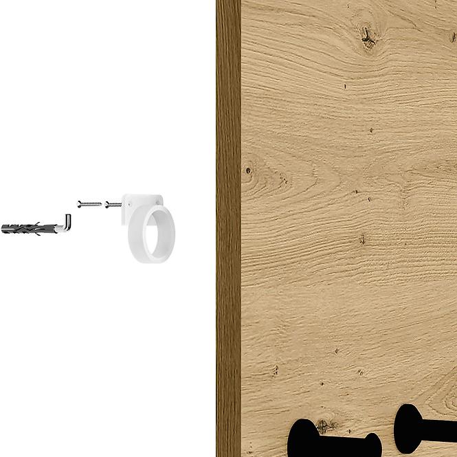 Vešiak Nevio 07 dub artisan,3