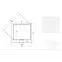 Rohová Vanička Ultraslim Axim 80x80x4.5+sifón,5