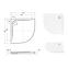 Rohová Vanička Ultraslim Axim 80x80x4.5+sifón,6
