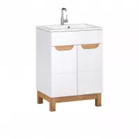 Kúpeľňová skrinka pod umývadlo Bafi 2D 60 cm