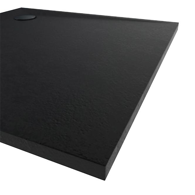 Rohová vanička AQM12460CST 80X80X3 čierna