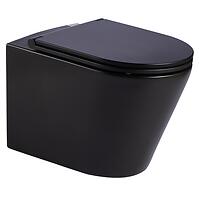 Závesná misa čierna Luck  s doskou voľne padajúca